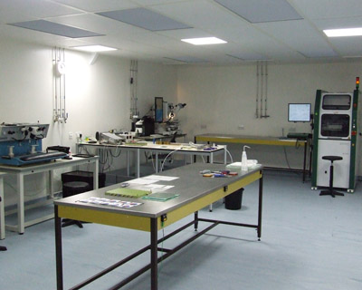 General view of ISO 5 clean room
